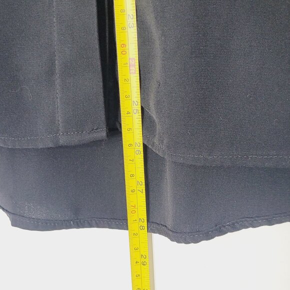 Catherine Malandrino Black Pocket Relaxed Fit Blouse Button Down Business Causal - Picture 10 of 12